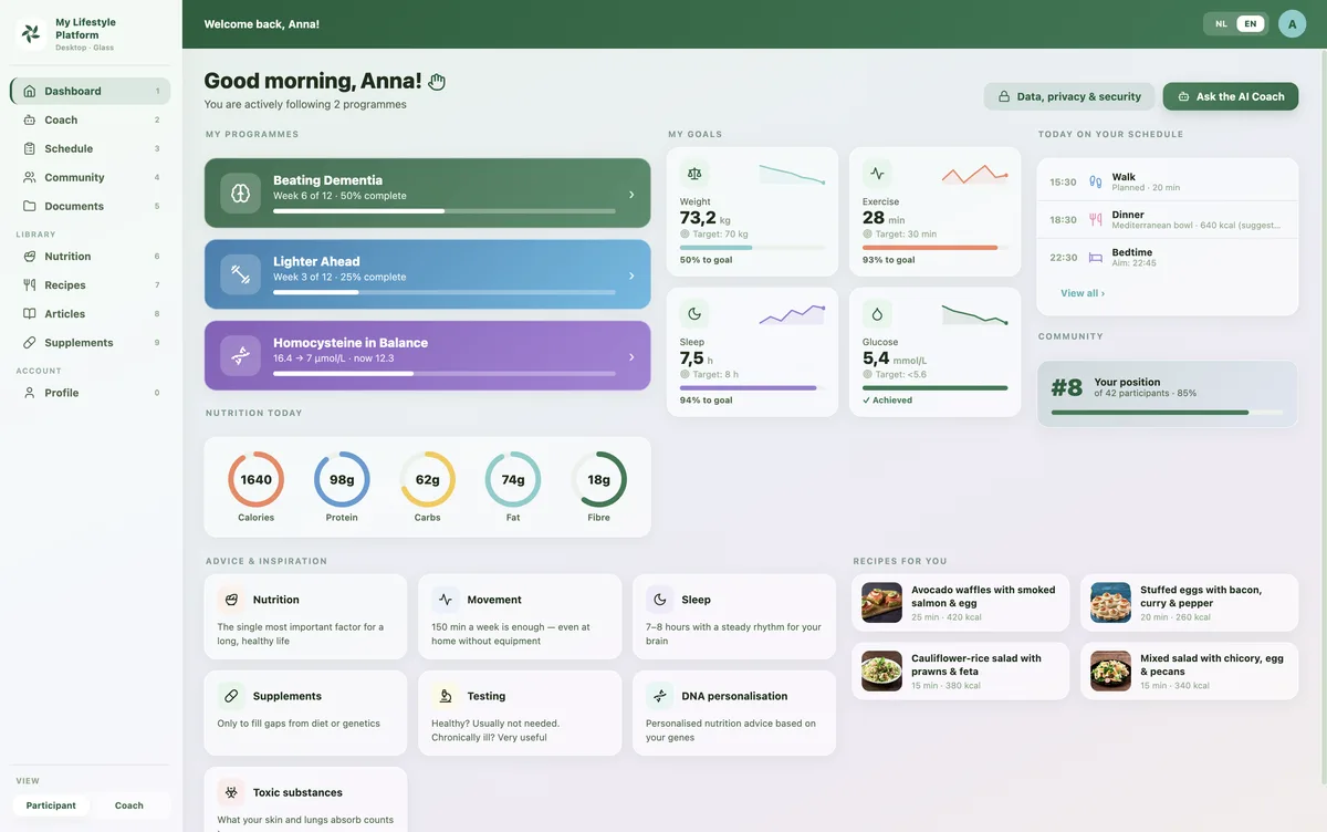 Organisations — app screenshot